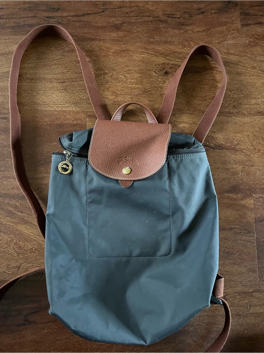 Longchamp LE PLIAGE ORIGINAL M BACKPACK nylon gray charcoal adjustable